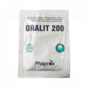 Oralit Phapros 200mg Sach 1 Dos Isi 100 Sachet (per Pcs)